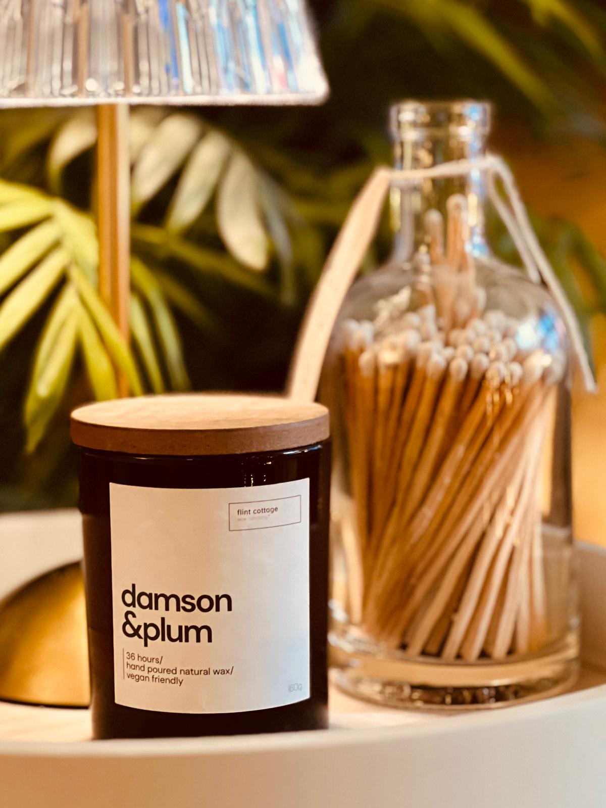 damson and plum candle