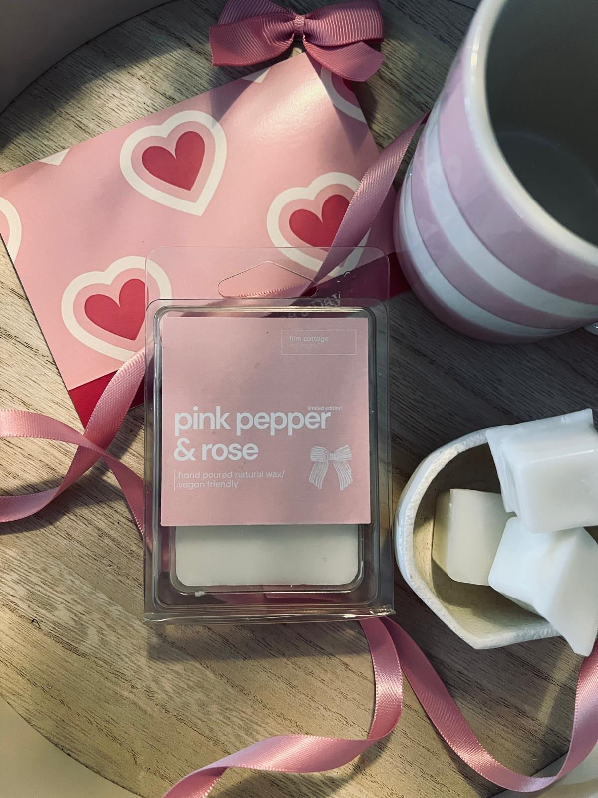 pink pepper and rose