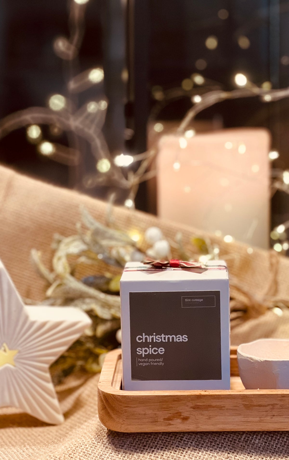 christmas spice candle
