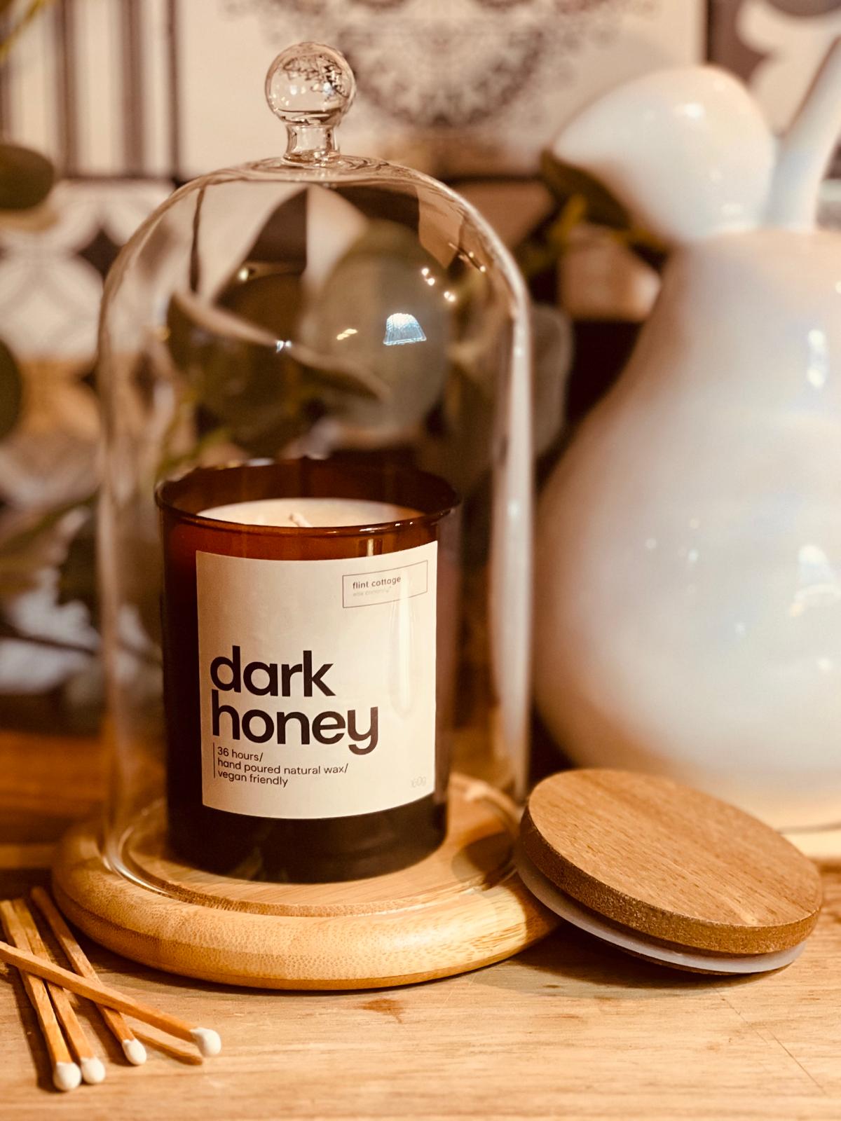 dark honey candle