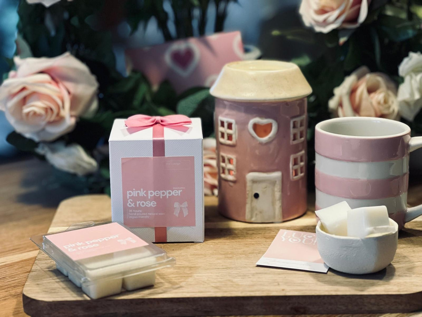 pink pepper and rose