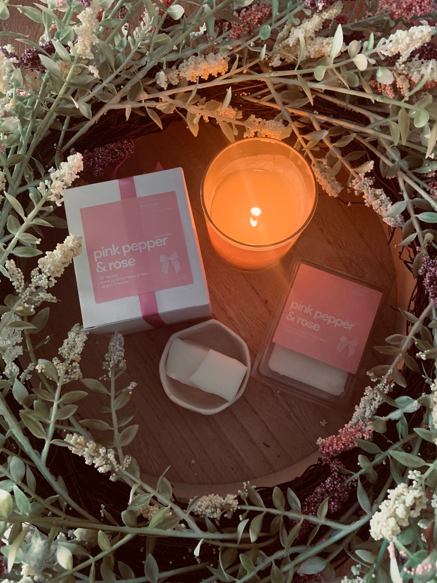 Pink pepper and rose duo