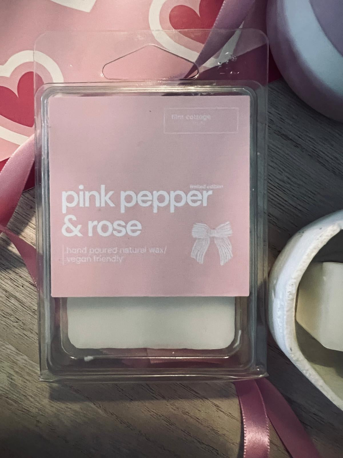 pink pepper and rose
